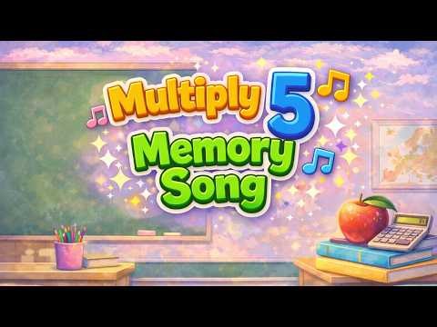 ♫ Multiplying by 5 Memory Song! EASY! Classical Conversations Cycle 2 Week 3 Math, Skip Counting 5