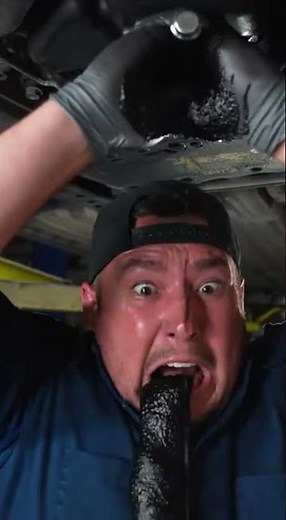 He opened the drain plug and regretted it INSTANTLY! (Sludge Explosion)