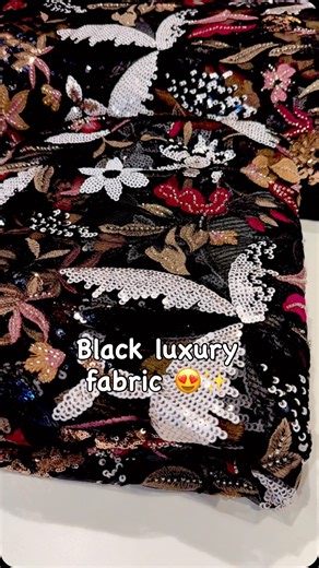 Kiara fabrics on Instagram: "Gorgeous black multi-color net embroidery fabric for designing elegant gowns and sarees for your special day, perfect for reception and wedding outfits this year 💕🥺😍❤️😊"