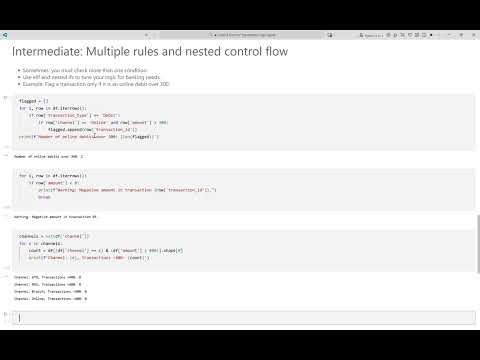 Implementing Control Flow for Transaction Logic in Python: Banking and Finance Applications