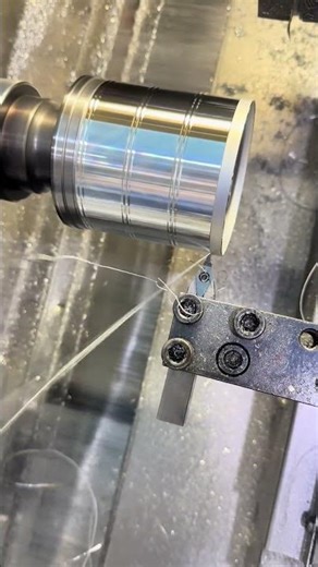 This is more satisfying than peeling a perfect apple.🍎#cnc#cnclathe#cncmachining#cncmill#cncturning