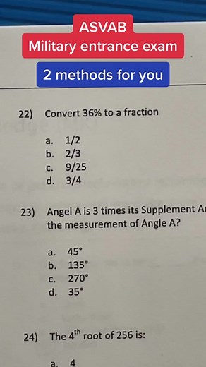 Converting Percentages to Fractions: ASVAB Math Tutorial
