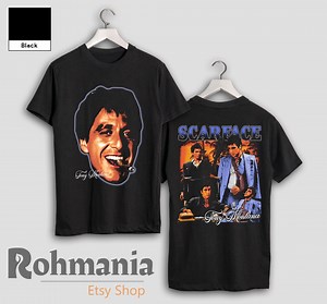 Tony Montana Scarface T-shirt: 90s Retro Horror Movie Merch Shirt - Etsy Australia