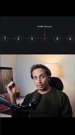Find Middle of Linked List in ONE Pass! 🚀