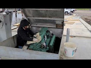 6-71 Detroit Diesel cold start. 28 degrees.