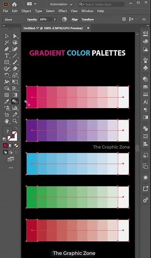 🎨 Create This Beautiful Gradient Color Palette 🔥 #shorts