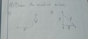 Draw the resultant vectors for the following vector diagrams: ... | Filo