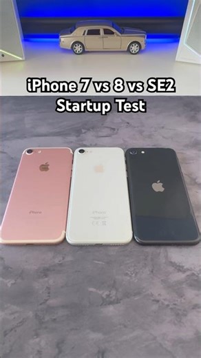 iPhone 7 vs 8 vs SE2 startup test - #apple #iphone7 #iphone8 #iphonese #startup