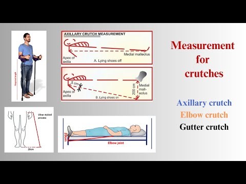 Measurement of crutches | How to fit crutches | Basic rule for crutch measurement | Crutch selection