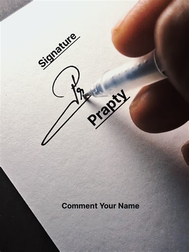 Learn to Sign the Letter P in Calligraphy