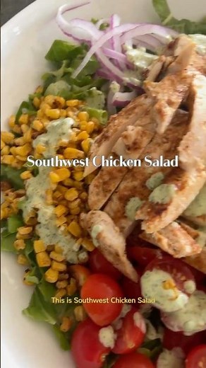Southwest Chicken Salad with Cilantro-Lime Dressing | Prepped Ahead #healthyrecipes #mealprepideas