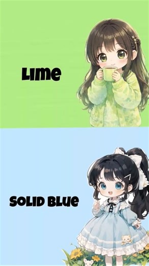 Lime V's solid blue #choose #fashion