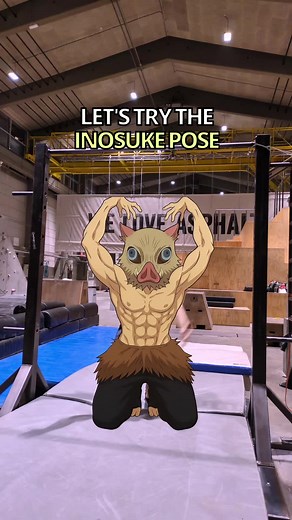 Mastering the Inosuke Pose from Demon Slayer