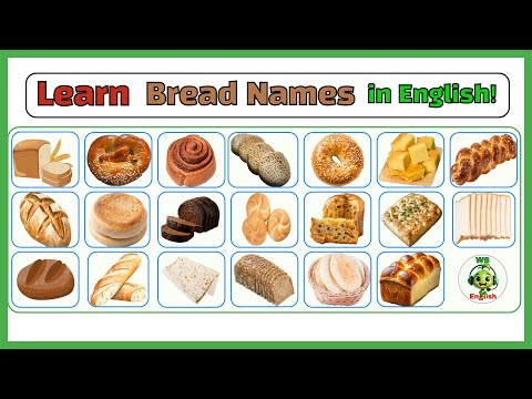 🥖 Learn Bread Names in English | Bread Vocabulary and Pronunciations | for English Learners
