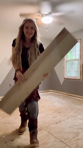 Jessie 👩🏼‍🔧~ Jessie | DIY Renovations & Tutorials on Instagram: "I installed Lifeproof Luxury Vinyl Plank Flooring through the entire bottom of my house, almost 4 years ago. The durability of this flooring has been so impressive over the years that I couldn’t wait to use it in the upstairs bedrooms as well. I’m tackling my son’s bedroom first, he is by far the roughest with his things and space, and I know this flooring will hold up perfectly for him and his needs. This Lifeproof Luxury Vinyl