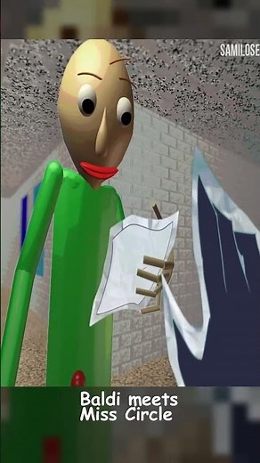 [SFM/Animation] Baldi meets Miss Circle! #baldisbasics #misscircle