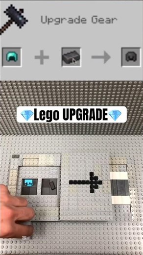 💎Lego UPGRADE💎 Helmet #shorts #minecraft #lego