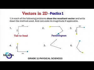 Practice - Vectors in 2D Grade 11