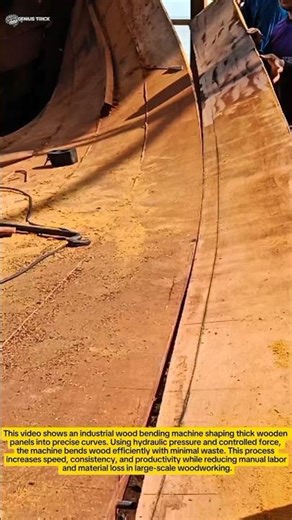 Heavy-Duty Wood Bending Machine in Action | Industrial Productivity Short