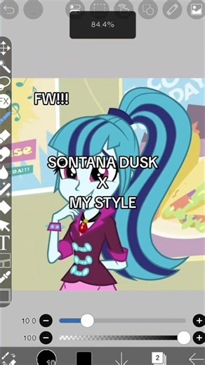 SONTANA DUSK X MY STYLE!! 💖 #mylittleponyequestriagirls #thedazzlings #sontanaduskmlp #mlpfanart