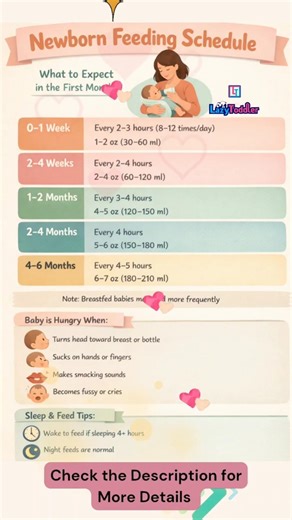 Newborn Feeding Schedule 👶🍼 | How Much Milk Does Baby Need by Age? (0–6 Months)
