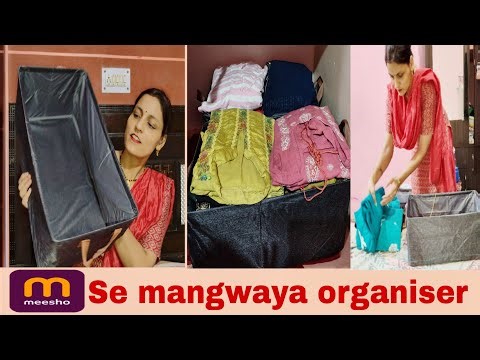 Meesho Shopping || Meesho wardrobe organizer haul meesho affordable haul || #meesho #shopping #vlog