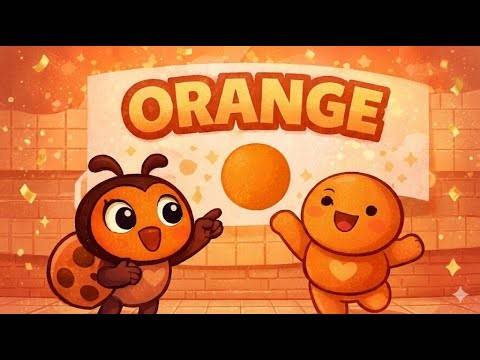 ORANGE Song for Kids 🍊 | Learn the Color Orange with Fun & Music | Preschool Colors