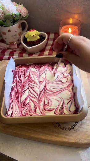 Receta de Cheesecake Brownie Red Velvet para San Valentín