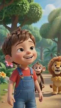 Animal Adventure Song for Kids 🌈 Milo Meets Jungle Animals