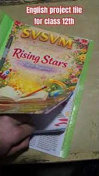 project file of english for class 12#files#creative#creativity#study#english #englishworkbook