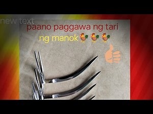 paano gumawa ng tari ng manok