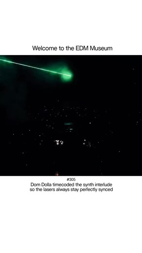 @edm_museum | When sound and light move as one, Dom Dolla timecoding the synth interlude for perfect laser sync. | Instagram