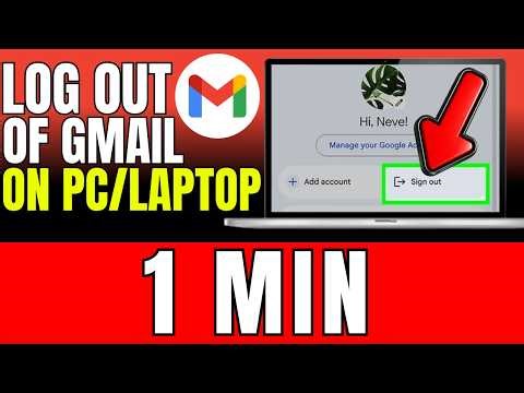 How To Log Out Of Gmail On PC Or Laptop (2026)