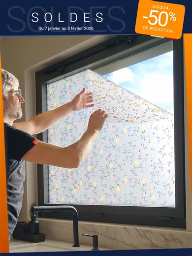 Besoin d'intimité, de confort thermique ou simplement redécorer votre intérieur à petit prix ? 🧡 Profitez des bonnes affaires pendant les Soldes Luminis Films ! 🙌 Découvrez une sélection de produits jusqu'à -50% 💸 Vite, RDV sur notre site internet pour en profiter 😉 #Soldes #Luminis #FilmPourVitre #RevêtementAdhésif #Adhésif #Maison