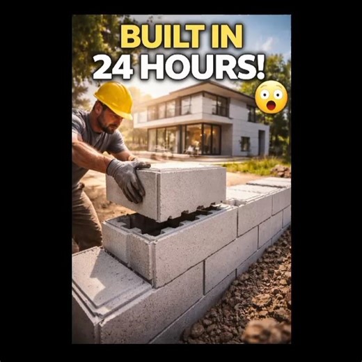 Smart Homes Built in 24 Hours Using Modern Block System #smarthome #smarthouse #facts #viral #shorts