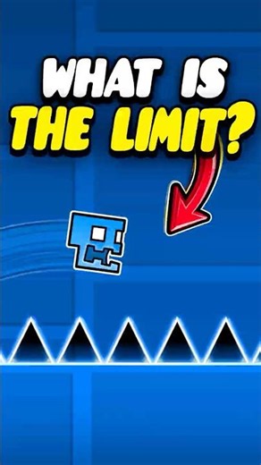How Many Spikes Can THE CUBE Jump Over? #geometrydash