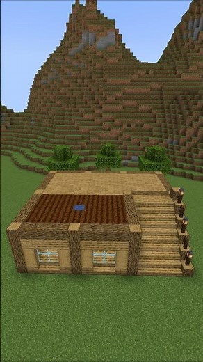 starter farm house minecraft | tutorial timelapse #minecraft