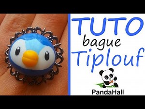 Tutoriel Fimo - Bague Pokémon Tiplouf avec PandaHall.fr // Polymer Clay Tutorial - Pilplup