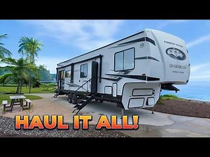 A Toy Hauler With a Twist! The 2025 Forest River Wolf Pack 350PACK15 | RV Review