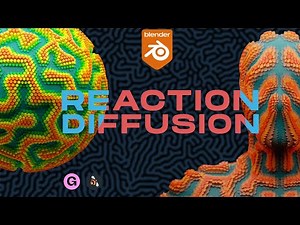 REACTION DIFFUSION explorations| blender simulation nodes