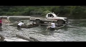 River crossing, the Bolivian way