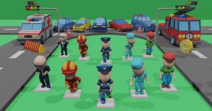 Hyper Casual Characters Stickman And City Pack | 3D Humanoids | Unity Asset Store