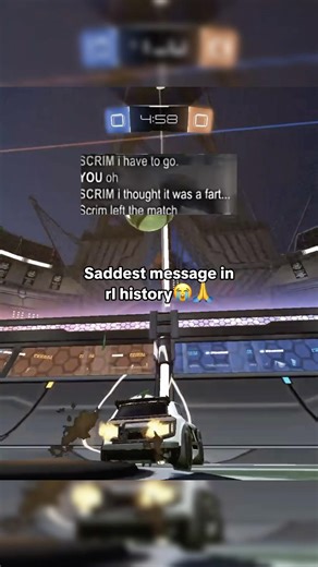 Bro thought it was a fart😭💔 #rocketleague