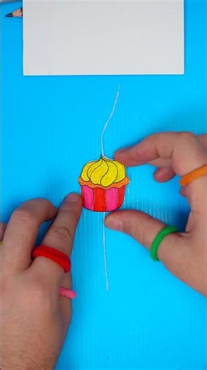 🎂 Forgot Mom’s Birthday? Make This Cute Card 💌 #fun #DIYkids