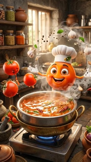 Secret to Tasty Tomato Rasam! 🍅✨ #Shorts #CookingTips