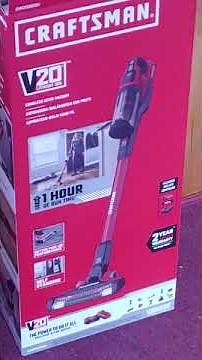 CRAFTSMAN V20 CORDLESS STICK VACUUM REVIEW.
