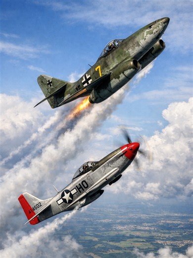 ‏السرعة والطاقة ضد الرشاقة | ME-262 vs P-51H#warthunder #وارثندر