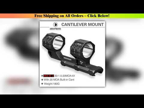 Discoverer Three Pin 20MOA Front Extension Integrated High Precision Fixture-30-34 Tube 1.5 inches