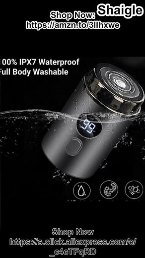 Rechargeable USB-C Electric Shaver | Mini Beard Trimmer | Washable Travel Shaver for Men women