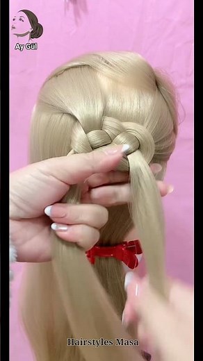 اجمل تسريحة شعر كيوت للبنات 😍🎀 #hairstyle
